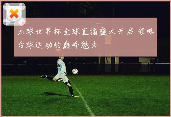 九球世界杯全球直播盛大开启 领略台球运动的巅峰魅力